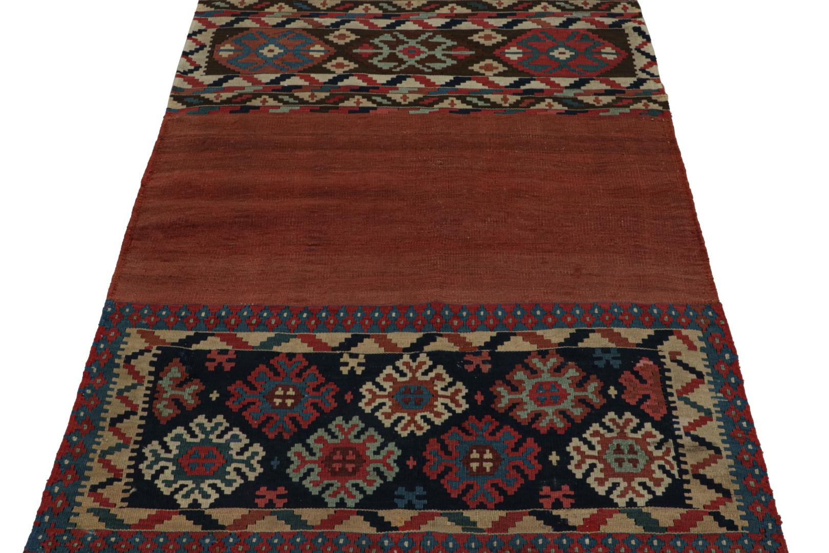 Afghan Tribal Kilim Rug with Geometric Patterns