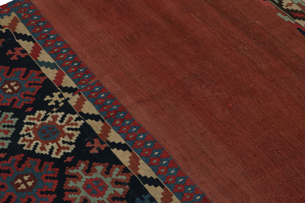 Afghan Tribal Kilim Rug with Geometric Patterns