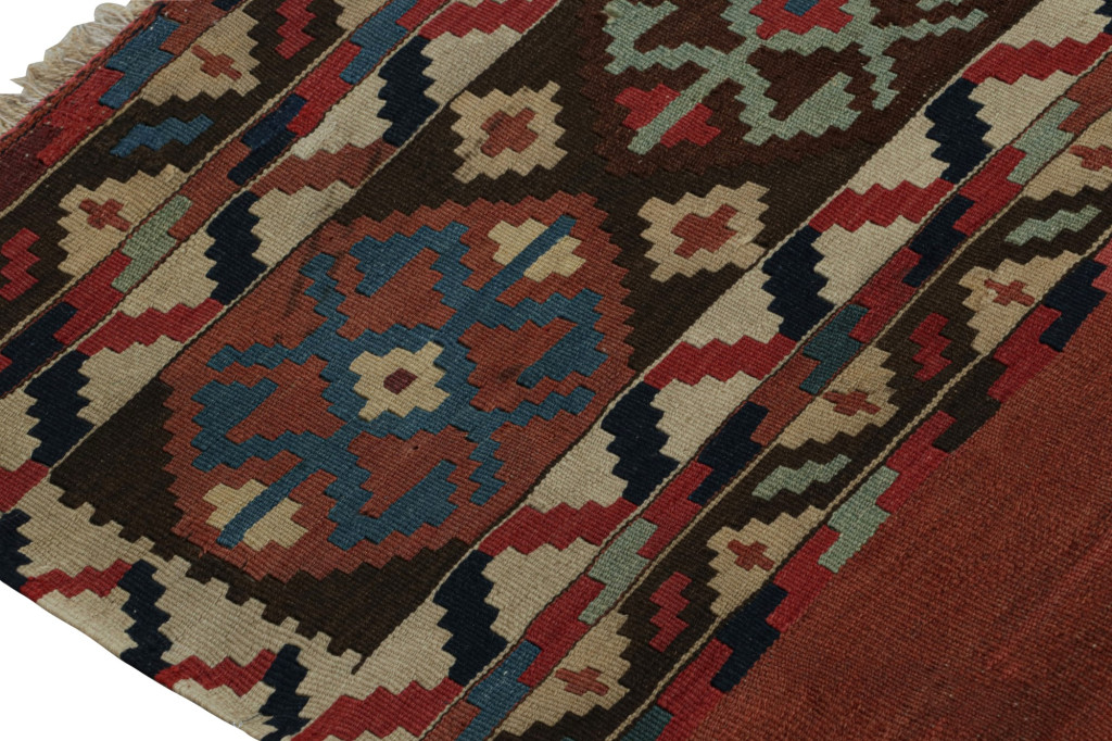 Afghan Tribal Kilim Rug with Geometric Patterns
