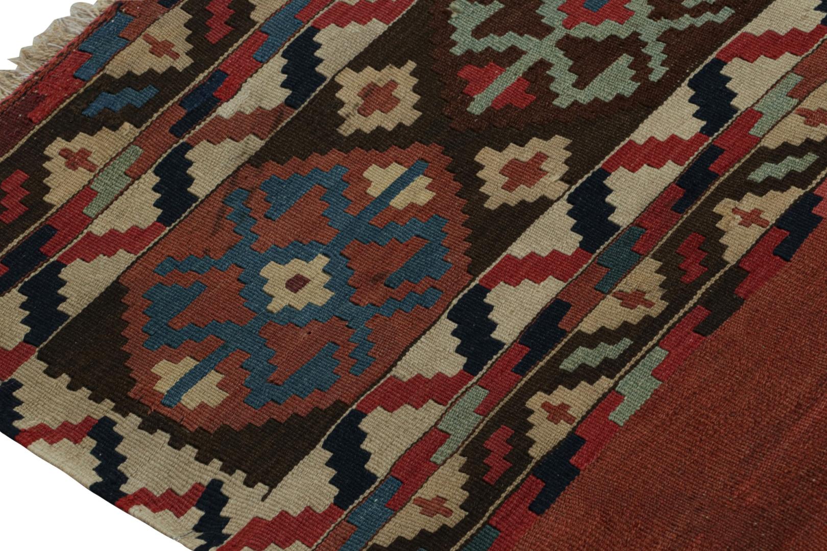 Afghan Tribal Kilim Rug with Geometric Patterns