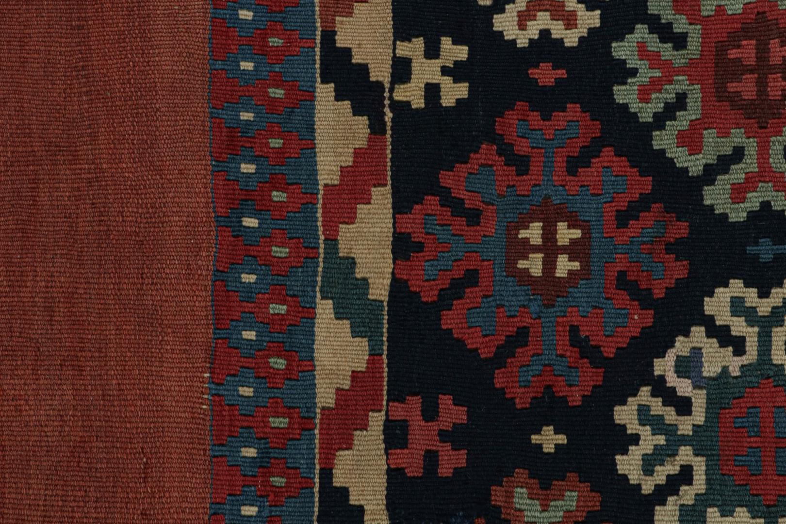 Afghan Tribal Kilim Rug with Geometric Patterns