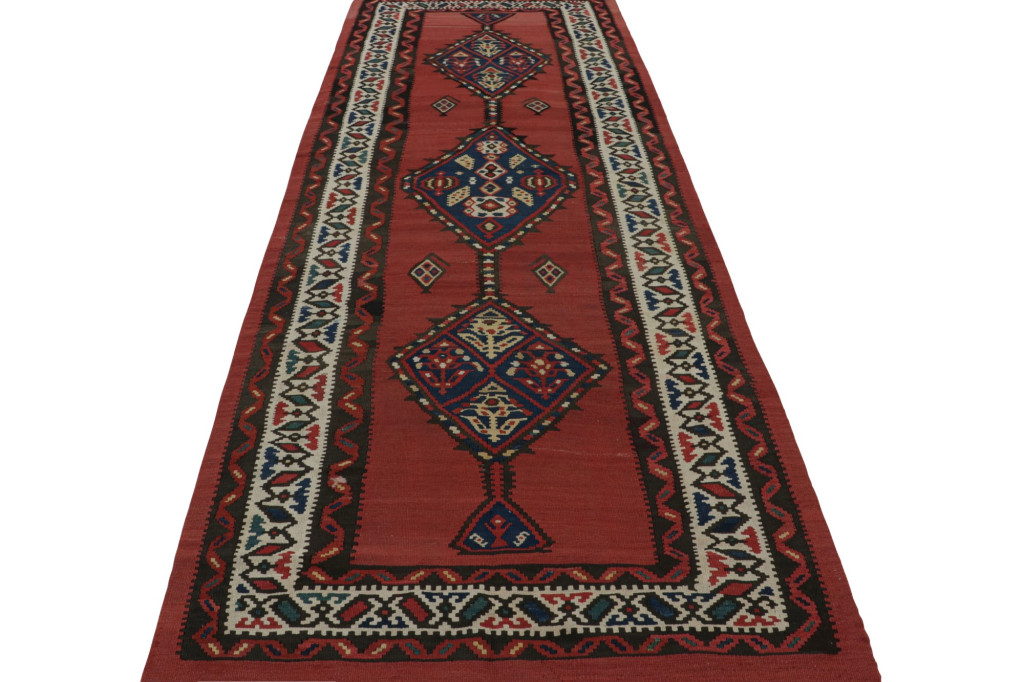 Vintage Persian tribal Kilim Runner rug