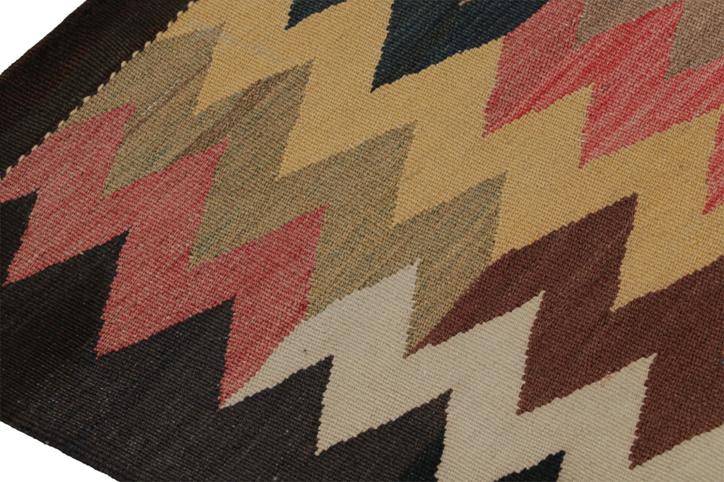 Vintage Persian Sofreh Kilim and Square Rug