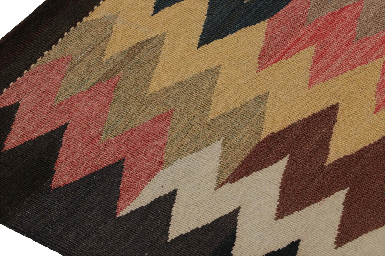 Vintage Persian Sofreh Kilim and Square Rug