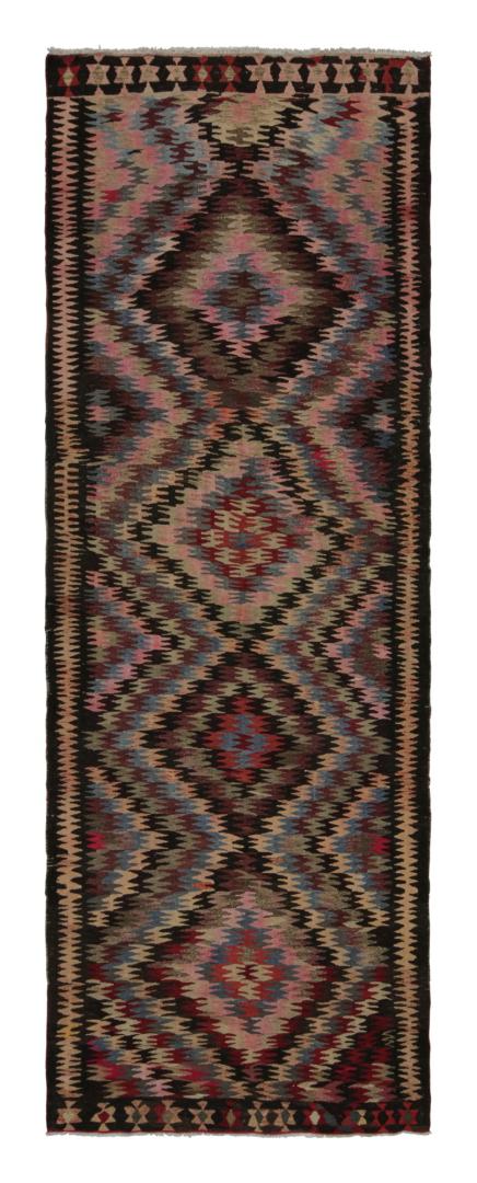 Vintage Afghani Tribal Kilim with Geometric Patterns
