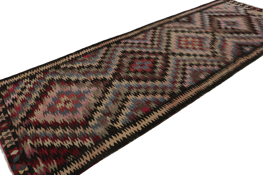 Vintage Afghani Tribal Kilim with Geometric Patterns