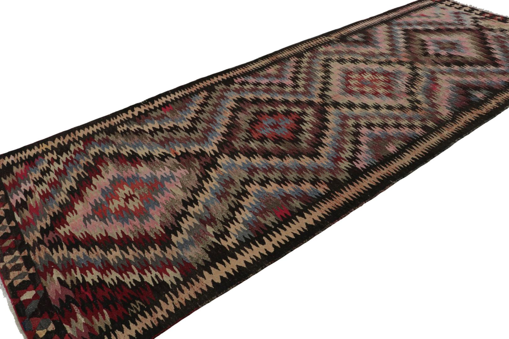 Vintage Afghani Tribal Kilim with Geometric Patterns