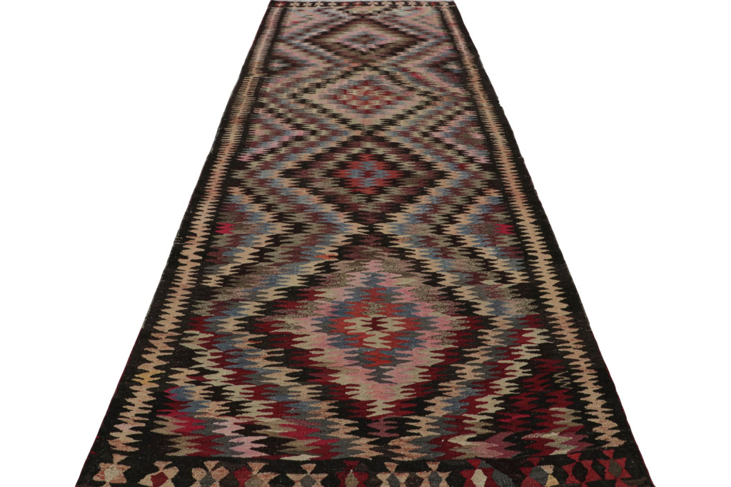 Vintage Afghani Tribal Kilim with Geometric Patterns