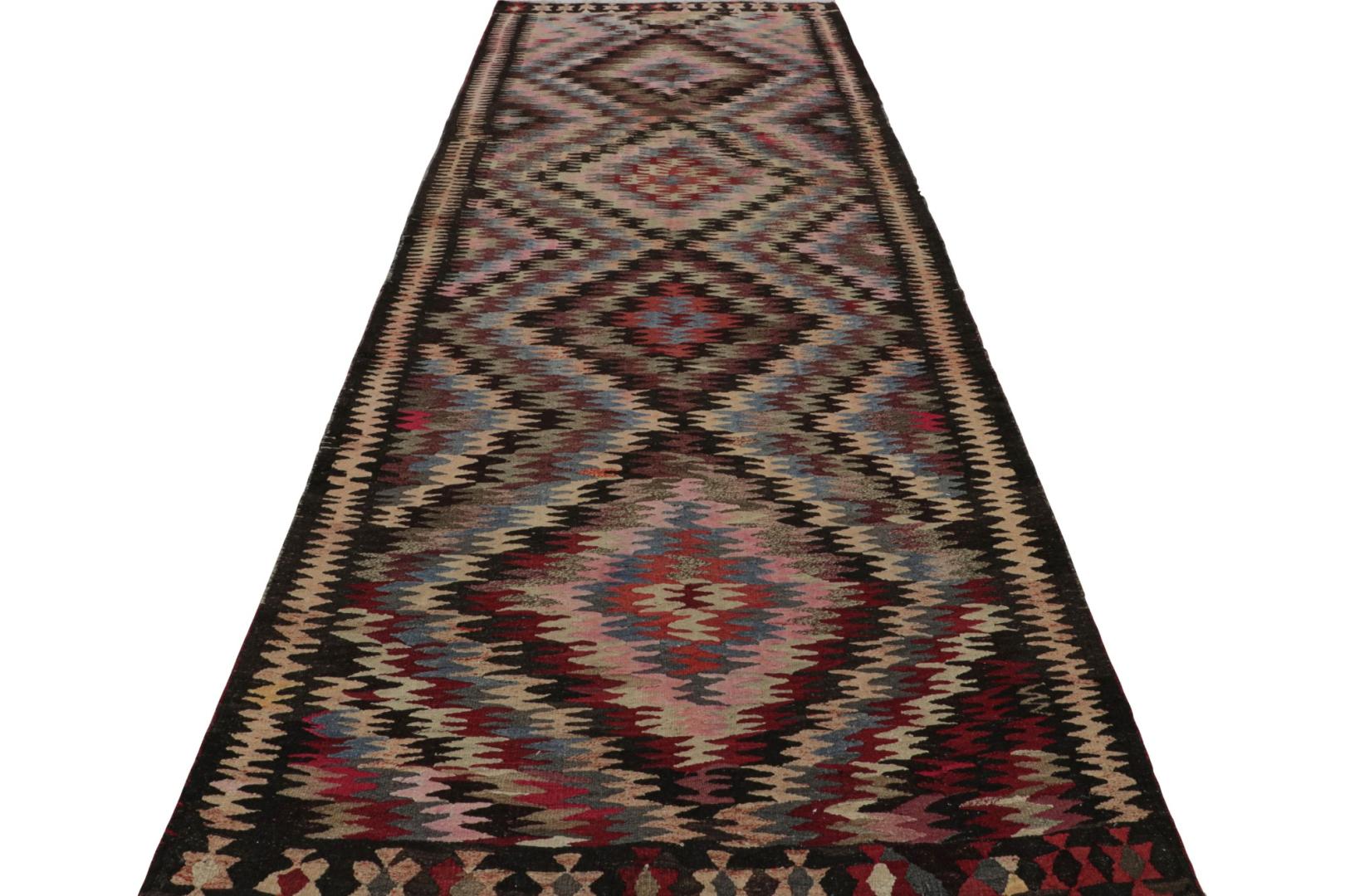Vintage Afghani Tribal Kilim with Geometric Patterns