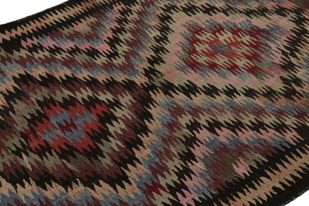 Vintage Afghani Tribal Kilim with Geometric Patterns