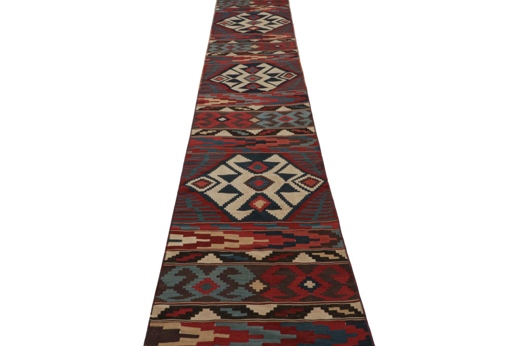 Twin Vintage Afghan Extra-long Runner Rugs