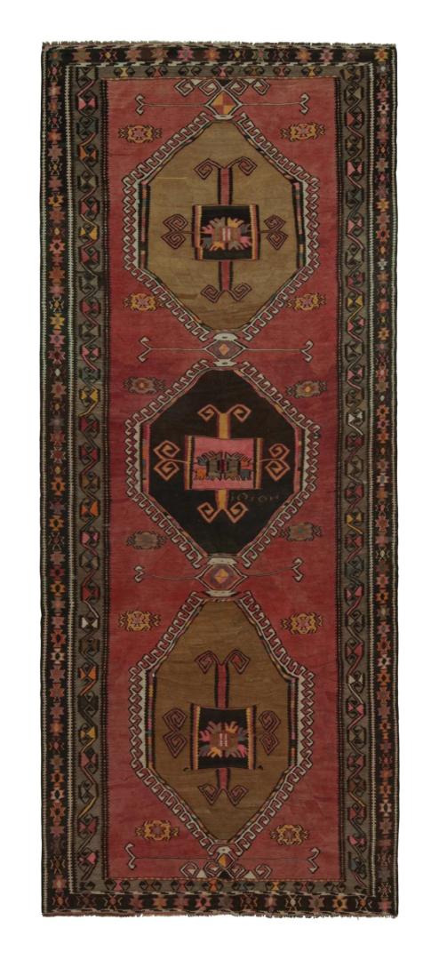 Vintage Afghani tribal Kilim rug