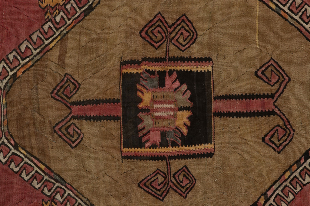 Vintage Afghani tribal Kilim rug