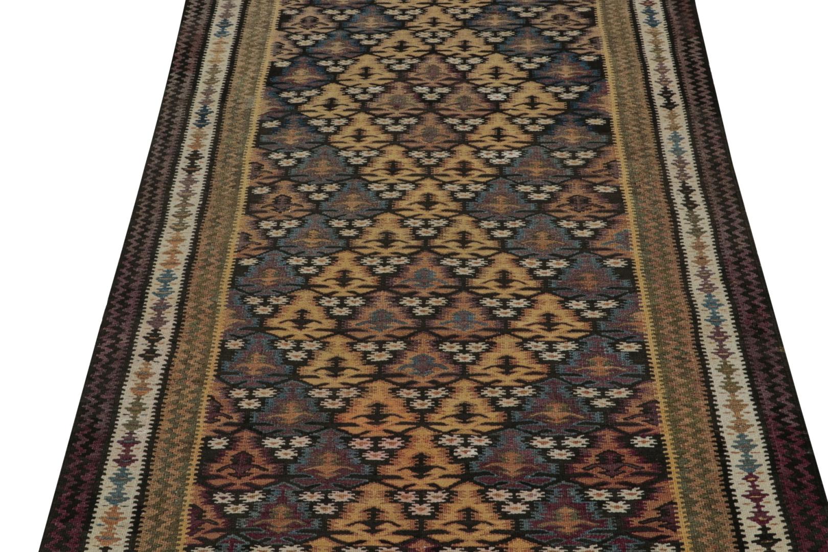 Vintage Tribal Kilim with Geometric Patterns