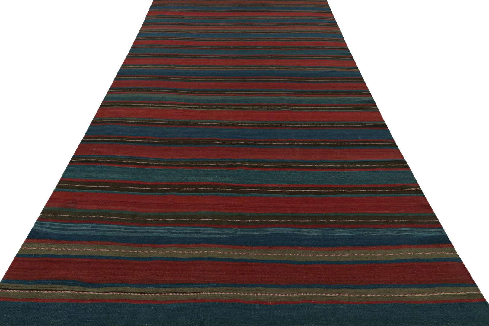 Vintage Afghan Tribal Kilim Gallery Runner rug