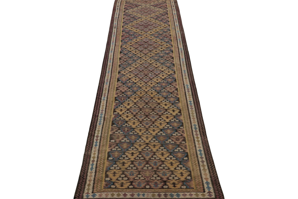 Vintage Persian extra-long runner rug