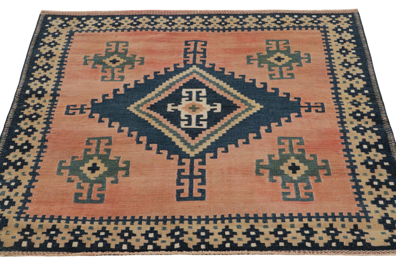 Vintage Persian Sofreh Kilim and Square Rug