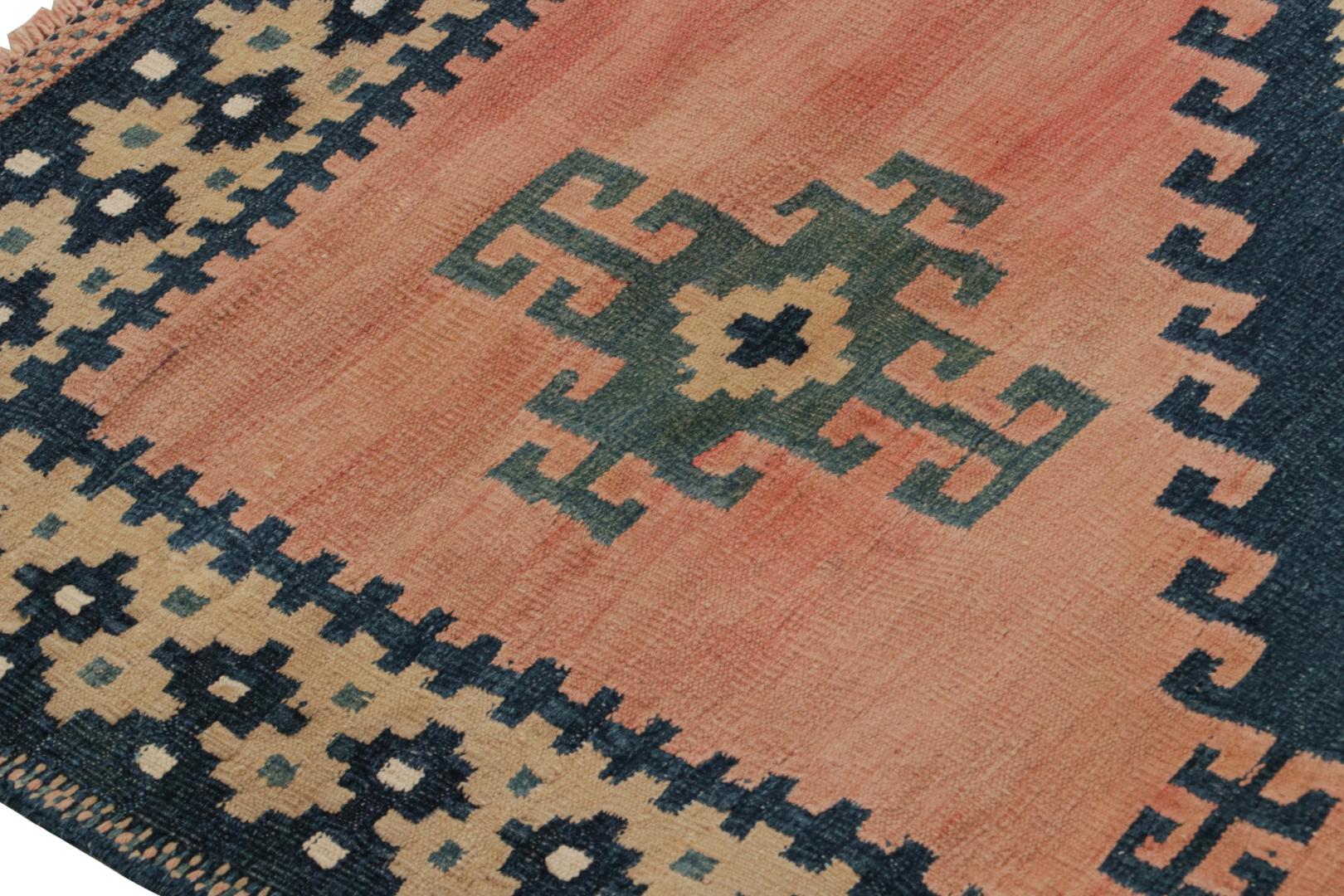 Vintage Persian Sofreh Kilim and Square Rug