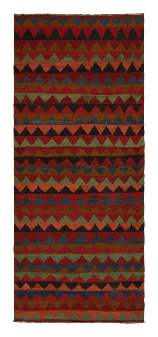 Vintage Afghani Tribal Kilim with Geometric Patterns