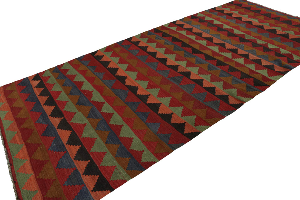 Vintage Afghani Tribal Kilim with Geometric Patterns