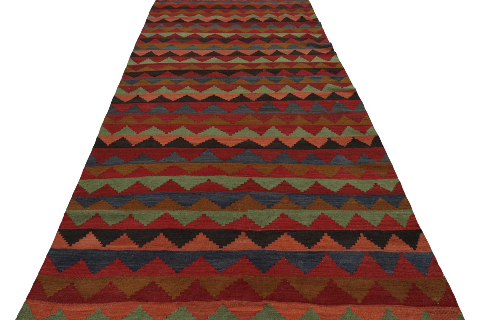 Vintage Afghani Tribal Kilim with Geometric Patterns