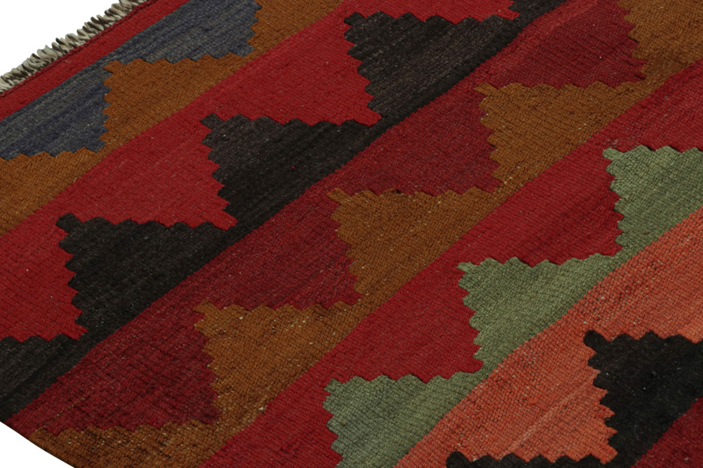 Vintage Afghani Tribal Kilim with Geometric Patterns
