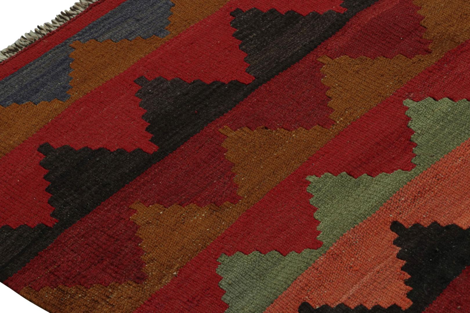Vintage Afghani Tribal Kilim with Geometric Patterns