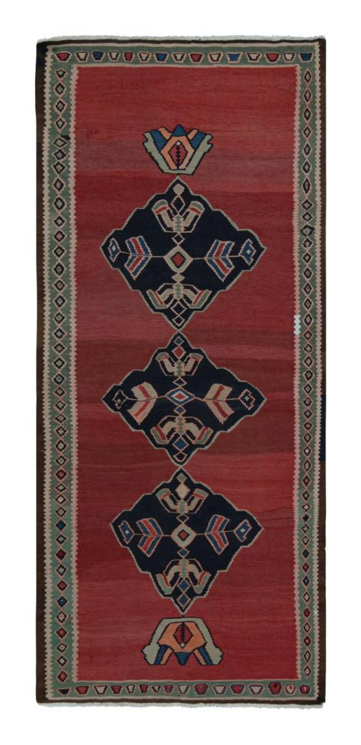 Vintage Afghani tribal Kilim rug