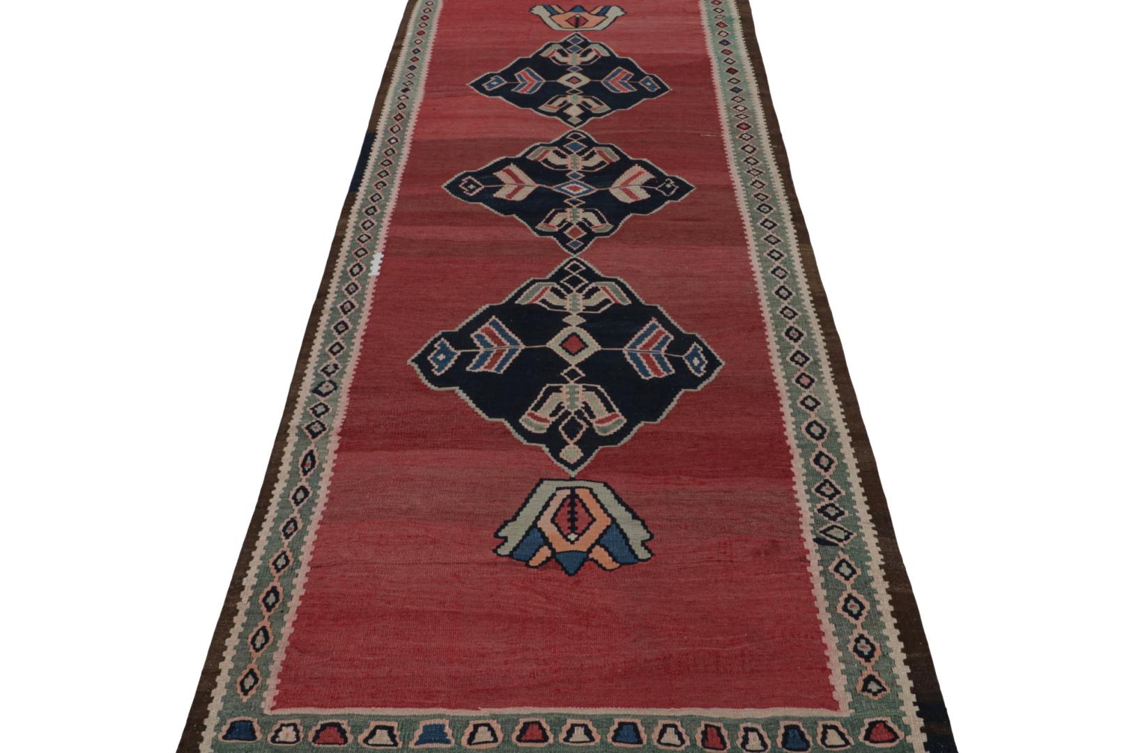 Vintage Afghani tribal Kilim rug