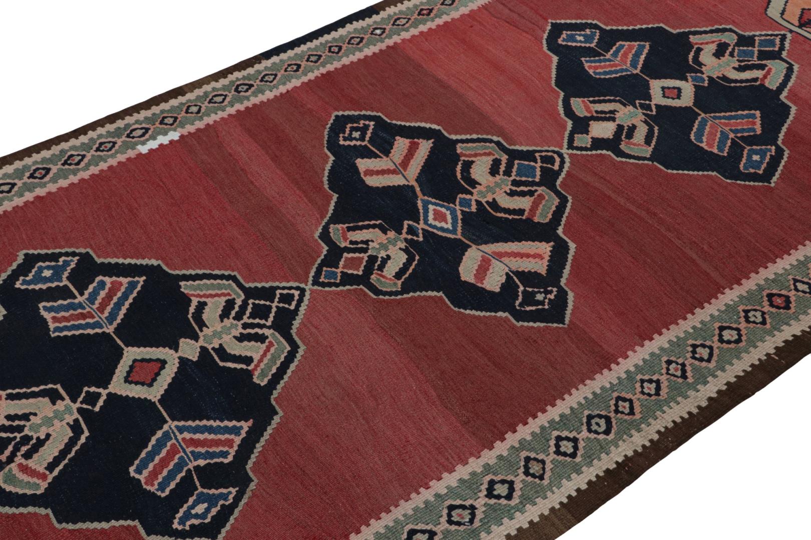 Vintage Afghani tribal Kilim rug