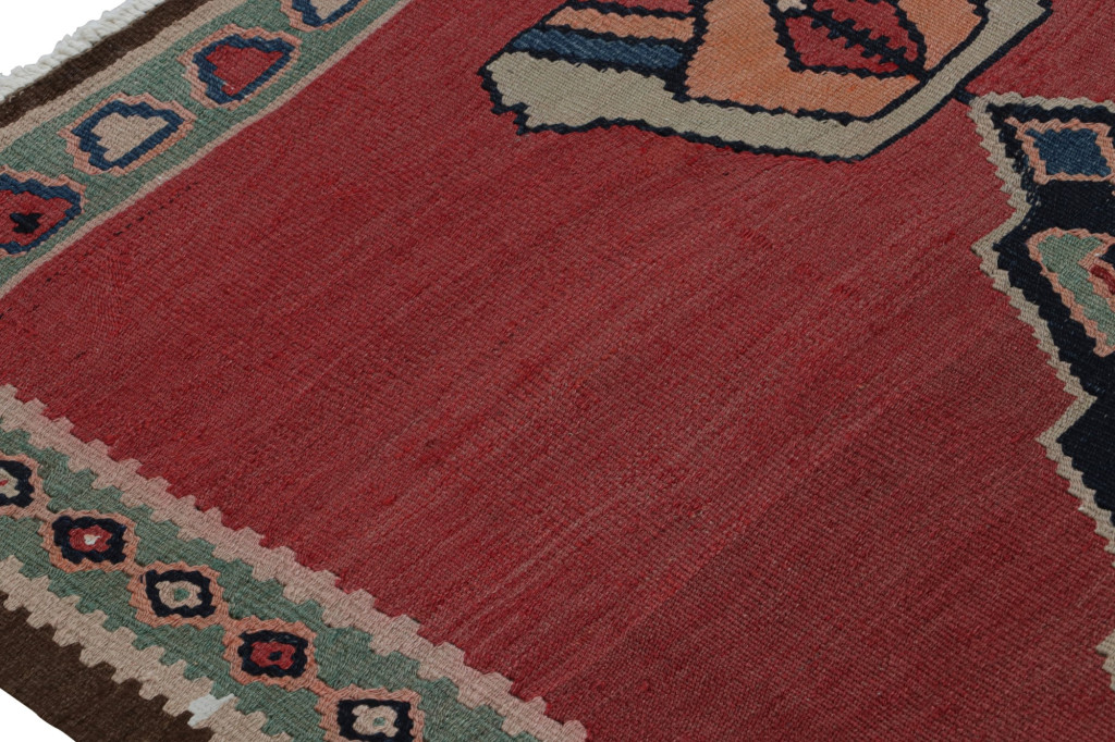 Vintage Afghani tribal Kilim rug