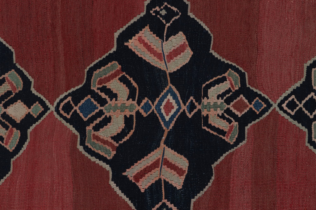 Vintage Afghani tribal Kilim rug
