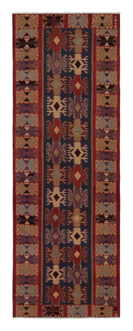 Vintage Afghan tribal Kilim and gallery runner rug