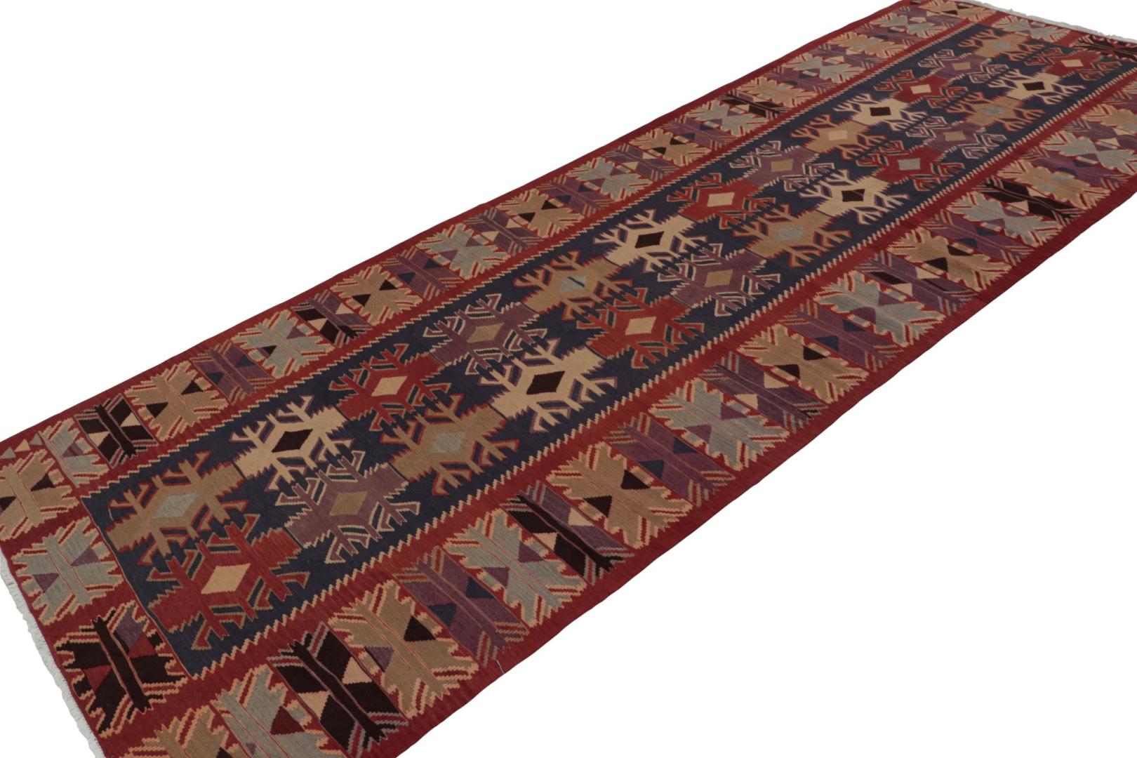 Vintage Afghan tribal Kilim and gallery runner rug