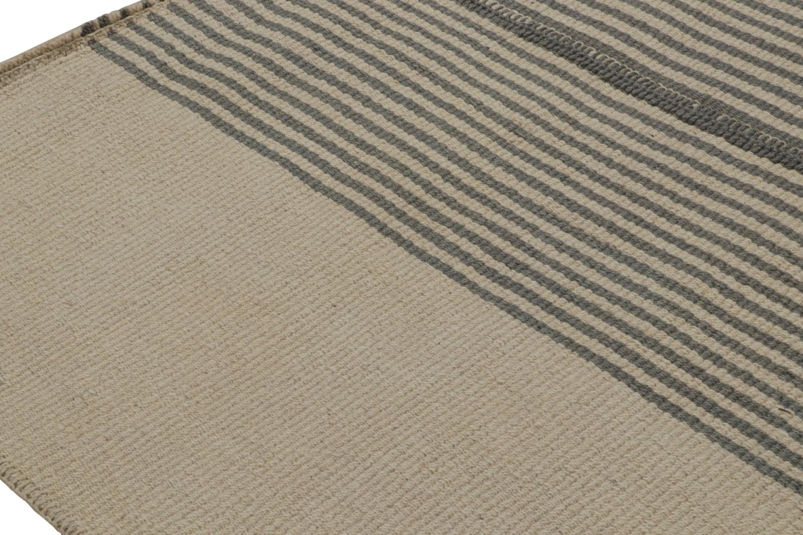 Rug & Kilim’s Contemporary Kilim in Beige and Brown