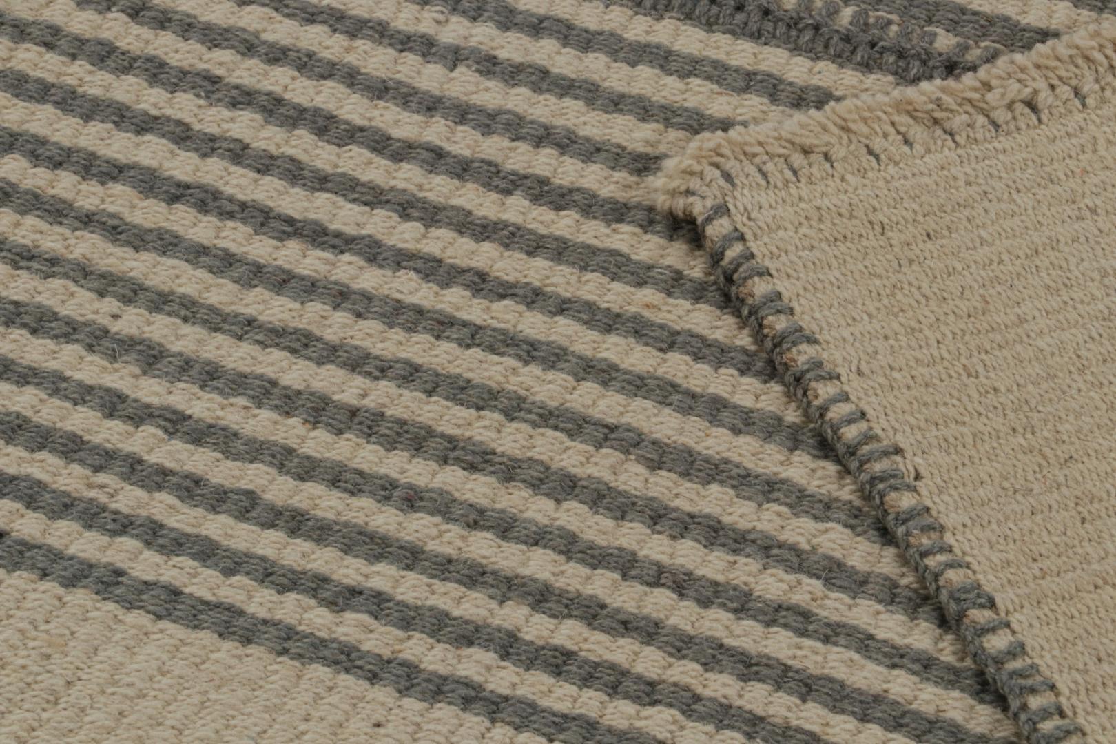 Rug & Kilim’s Contemporary Kilim in Beige and Brown