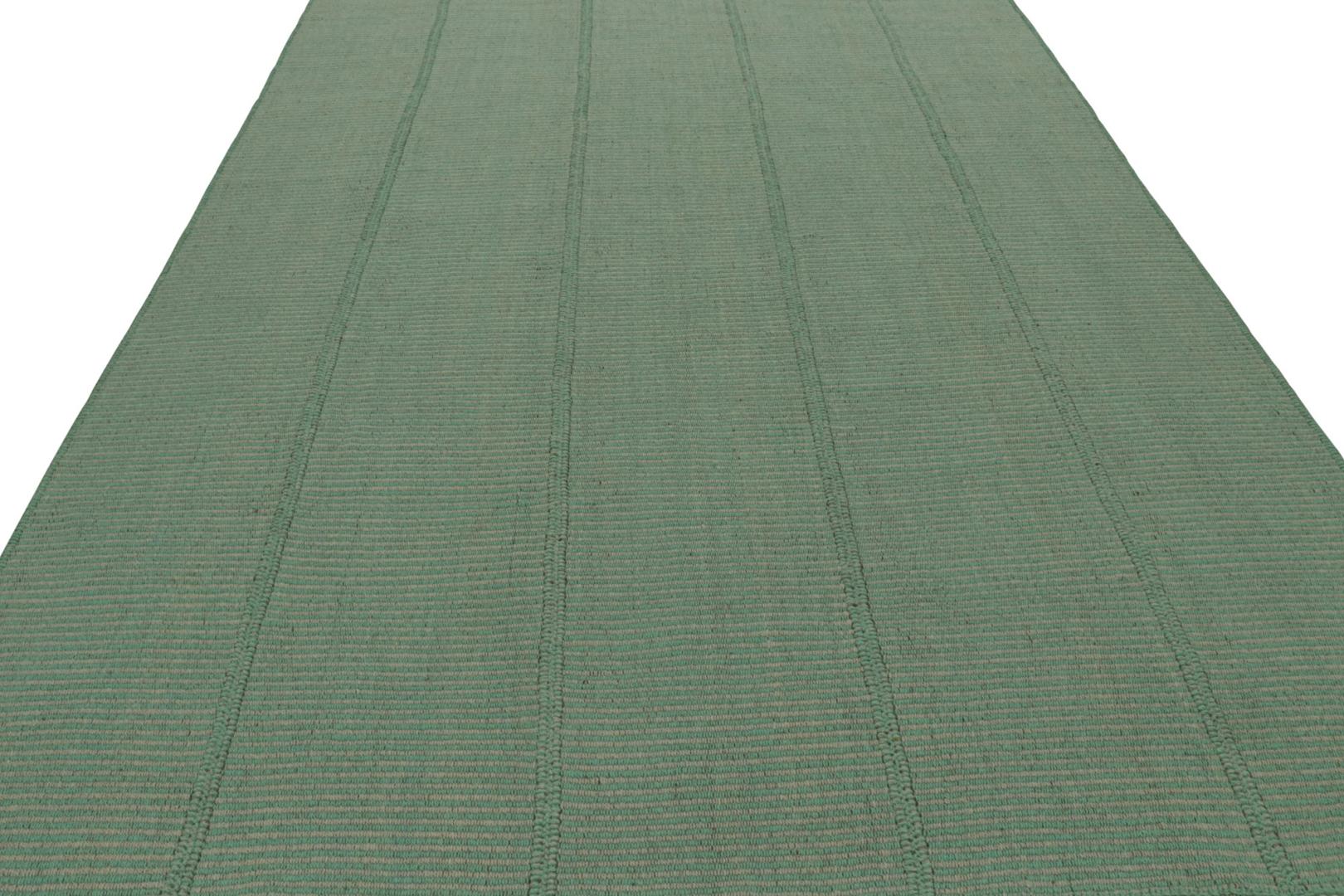 Rug & Kilim’s Contemporary Kilim in Teal