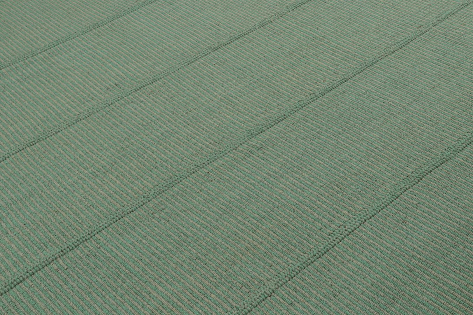Rug & Kilim’s Contemporary Kilim in Teal