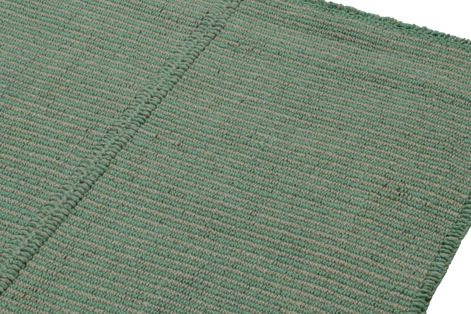 Rug & Kilim’s Contemporary Kilim in Teal