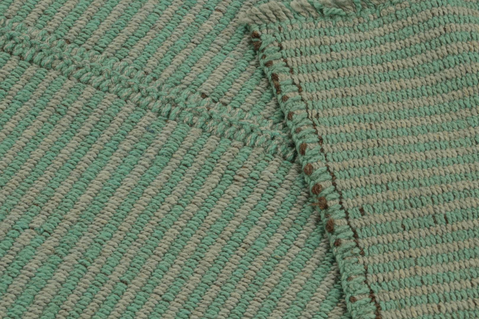 Rug & Kilim’s Contemporary Kilim in Teal
