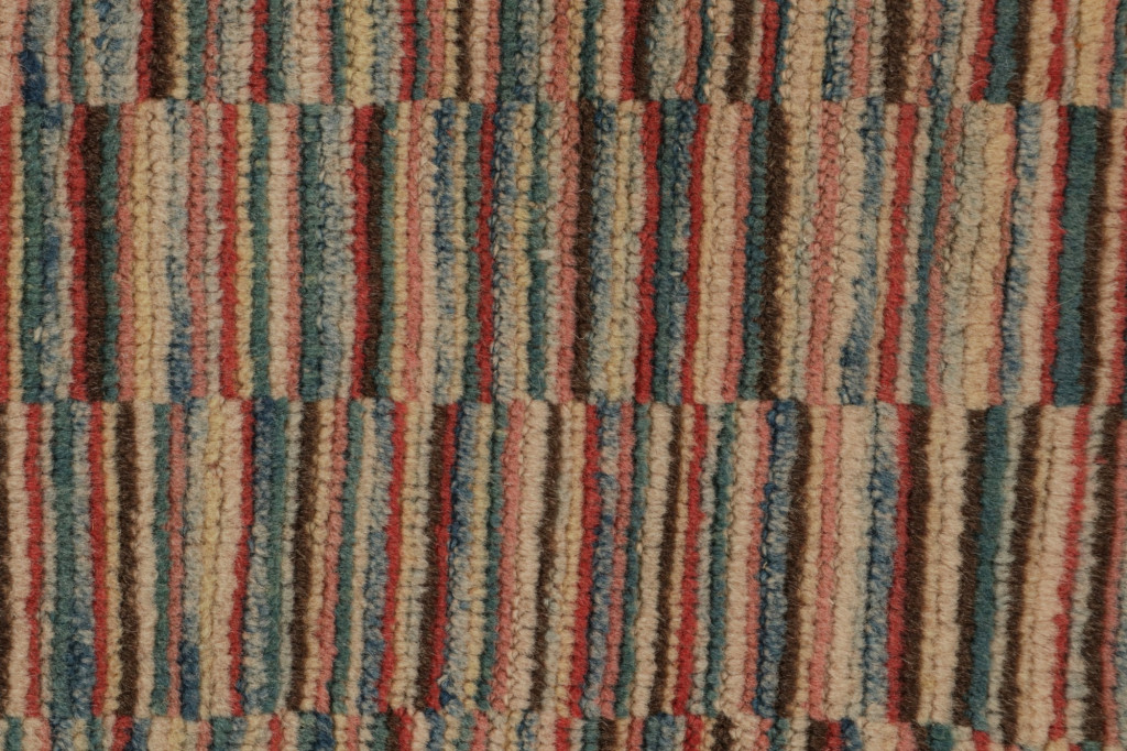 Vintage Turkish Burdur Polychromatic rug