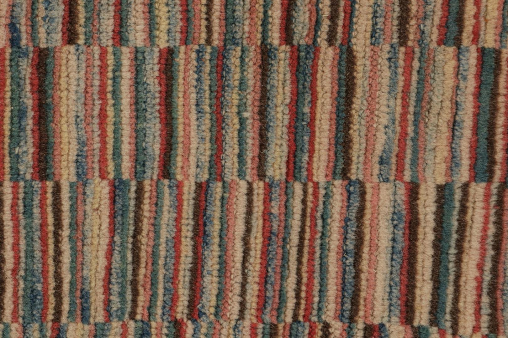 Vintage Turkish Burdur Polychromatic rug