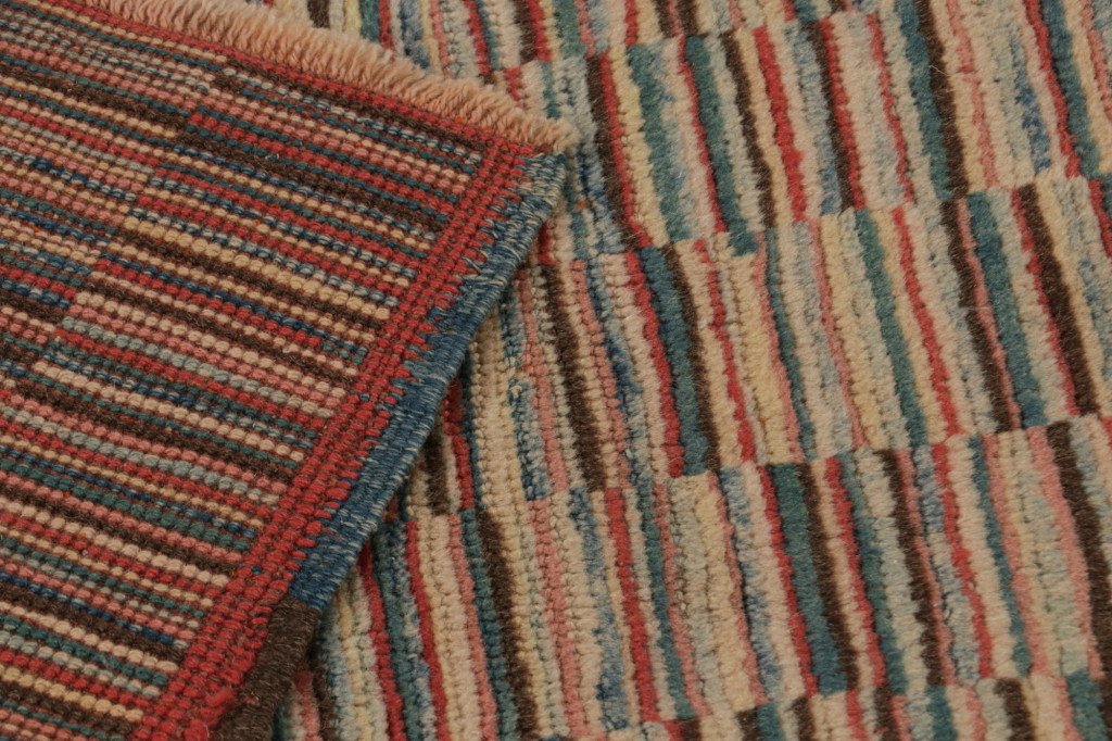 Vintage Turkish Burdur Polychromatic rug