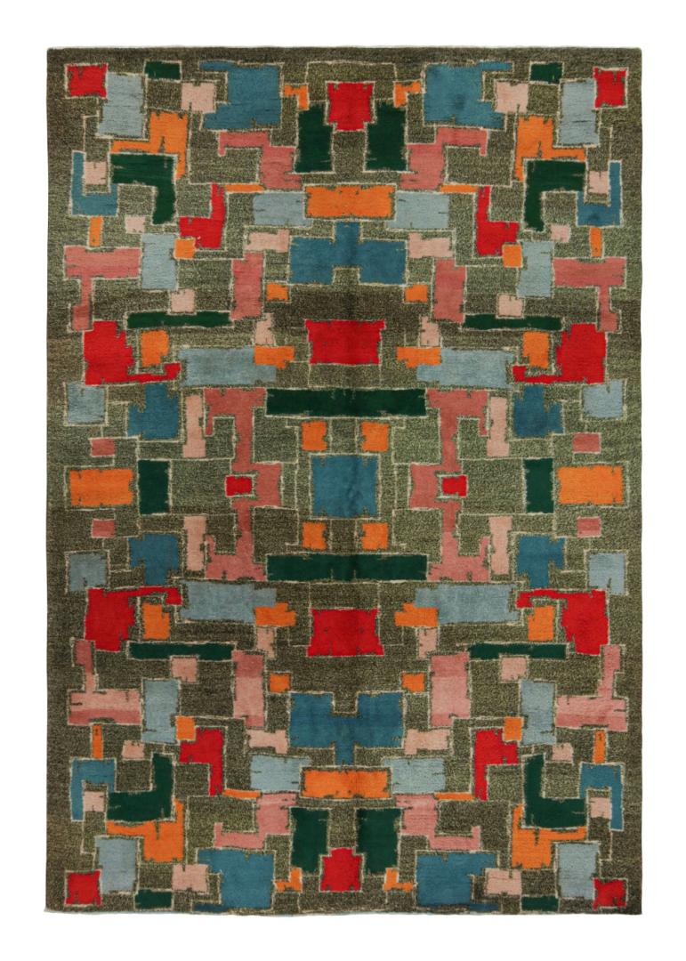 Vintage Zeki Müren Art Deco Rug