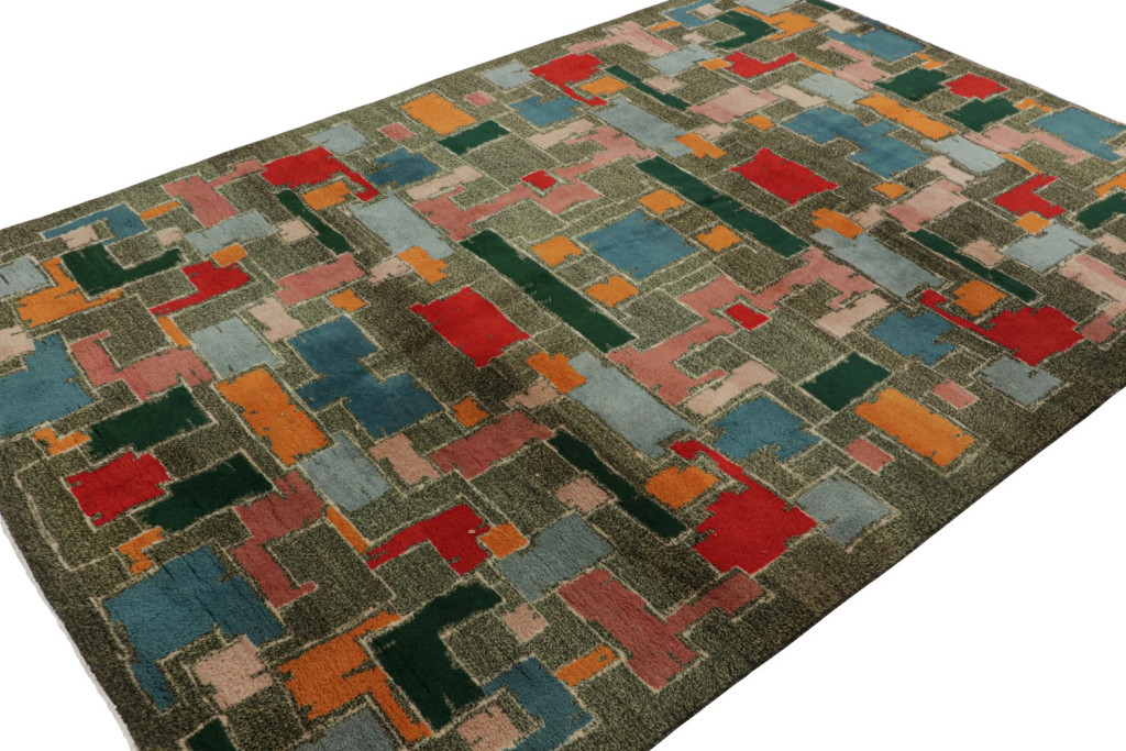 Vintage Zeki Müren Art Deco Rug