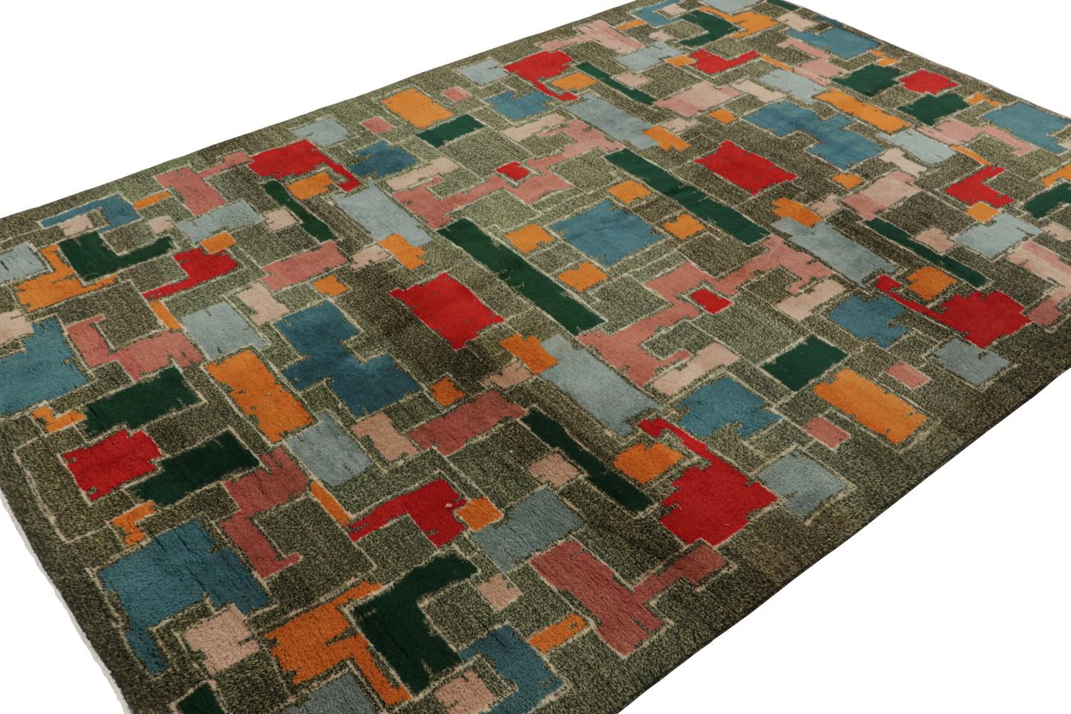 Vintage Zeki Müren Art Deco Rug