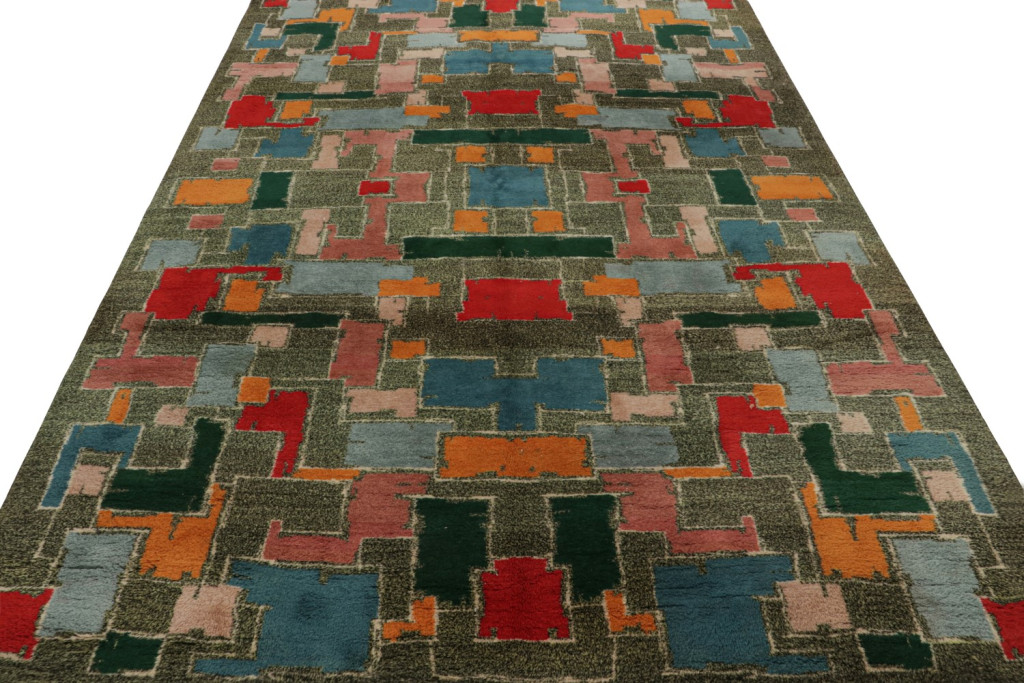 Vintage Zeki Müren Art Deco Rug