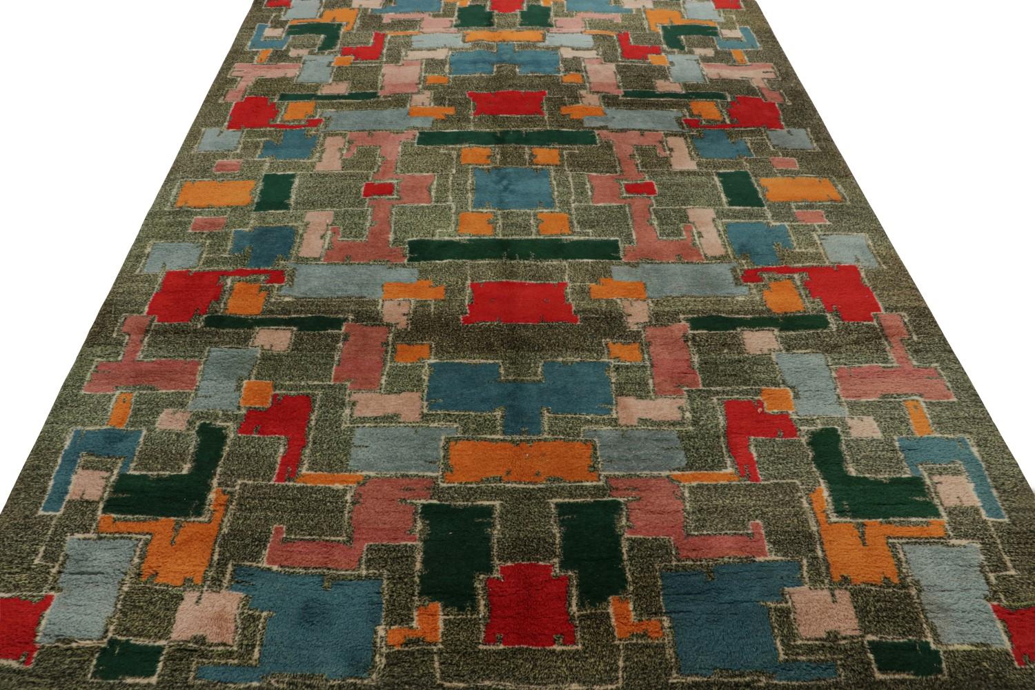 Vintage Zeki Müren Art Deco Rug