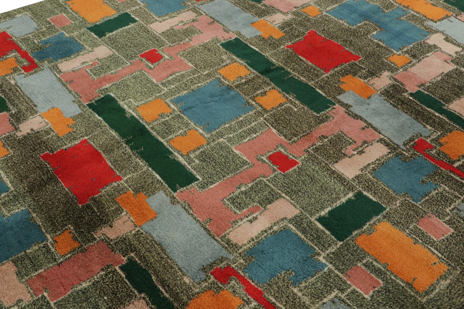 Vintage Zeki Müren Art Deco Rug