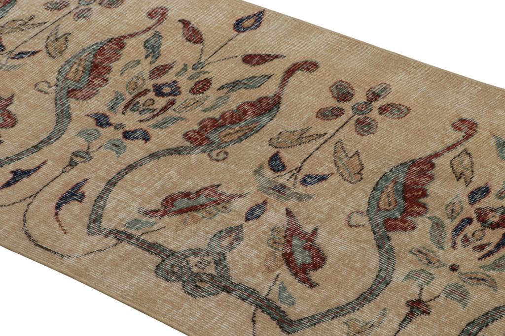 Vintage Turkish Burdur runner rug